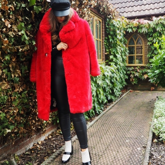 Mango Jackets & Blazers - Mango Faux Fur Coat